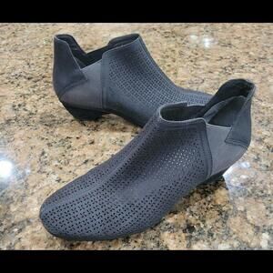 Abeo B I O SYSTEM Nevis Black Leather Ankle Boot Bootie Womens Shoes 9N AN52121